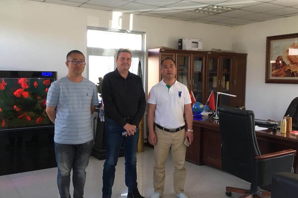british customers come to our factory to negotiate